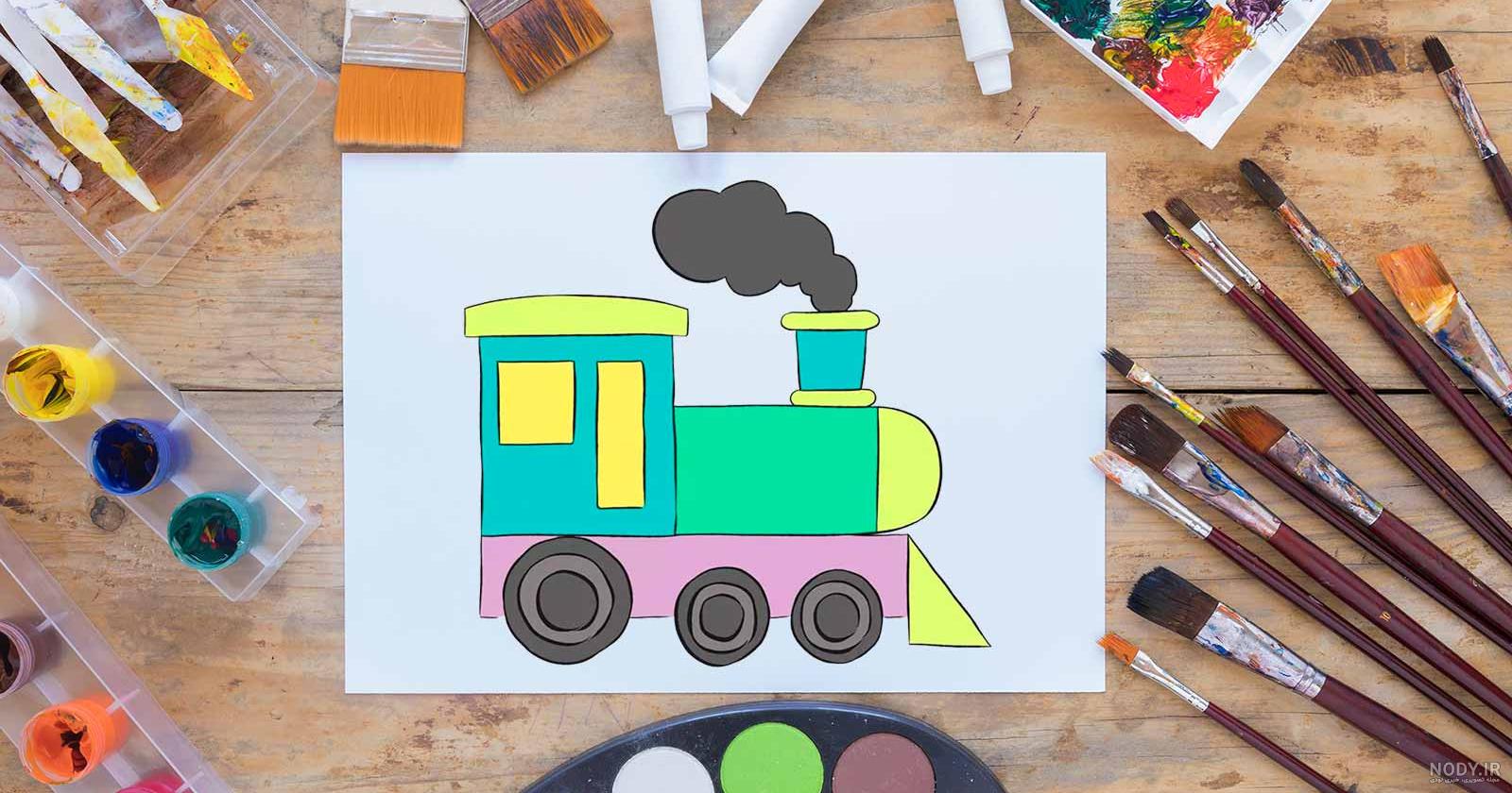 نقاشی صورت قطار - عکس نودی