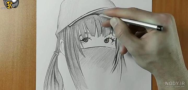 نقاشی فانتزی دخترانه آسان و زیبا