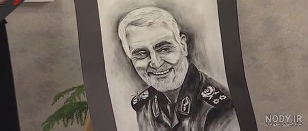 نقاشی چهره حاج قاسم سلیمانی کودکانه نقاشی چهره حاج قاسم سلیمانی کودکانه