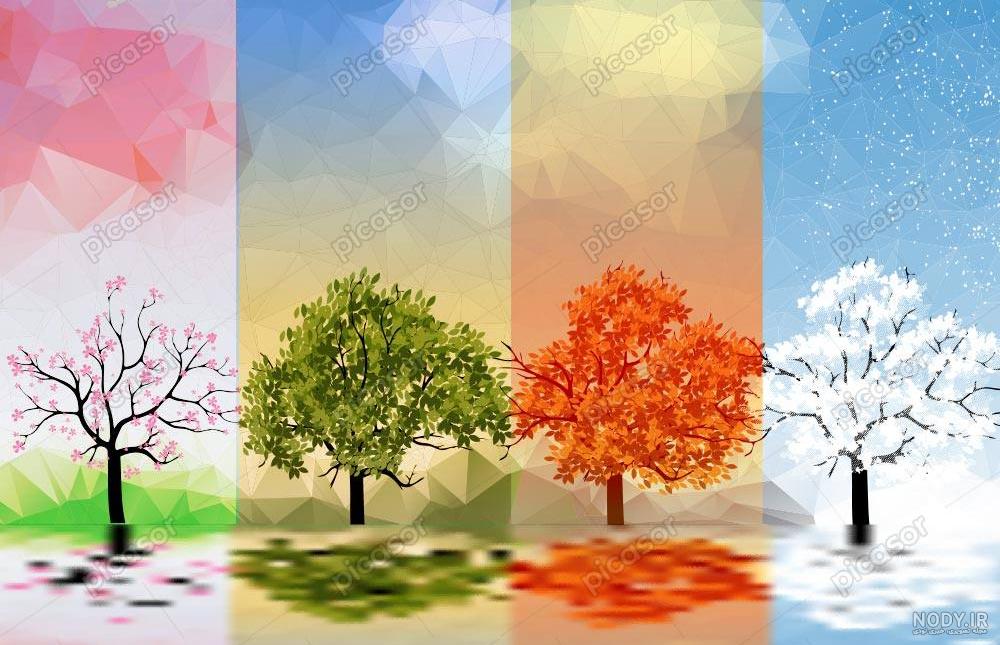 نقاشی های کودکانه از طبیعت چهار فصل برای رنگ آمیزی و ایده | جدول یاب نقاشی های کودکانه از طبیعت چهار فصل برای رنگ آمیزی و ایده | جدول یاب