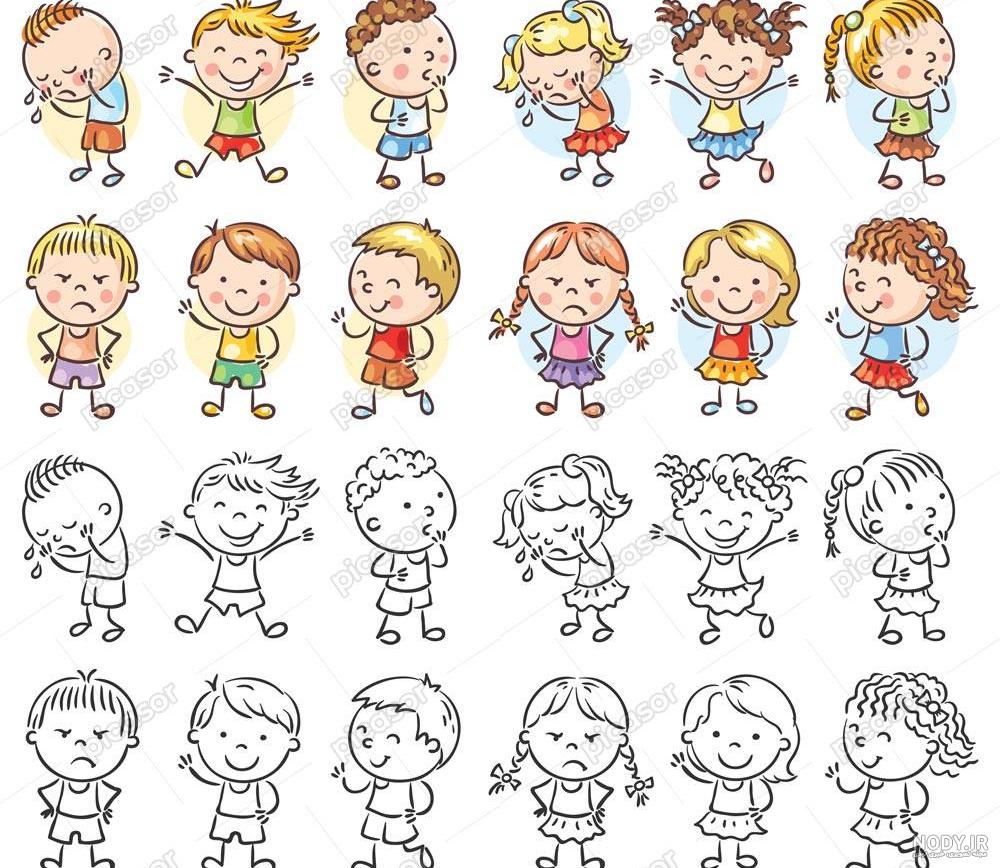 ۴۰ عکس نقاشی دخترانه جدید، ساده، زیبا، فانتزی و آسان برای پروفایل