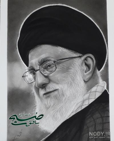 تایم لپس طراحی چهره سردار قاسم سلیمانی با تکنیک سیاه قلم