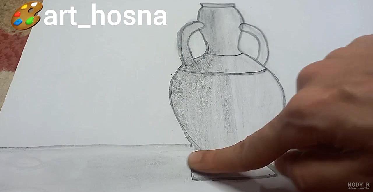 نقاشی با سیاه قلم کوزه نقاشی با سیاه قلم کوزه