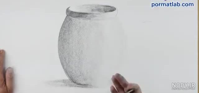 نقاشی سیاه قلم ظروف - عکس نودی نقاشی سیاه قلم ظروف - عکس نودی