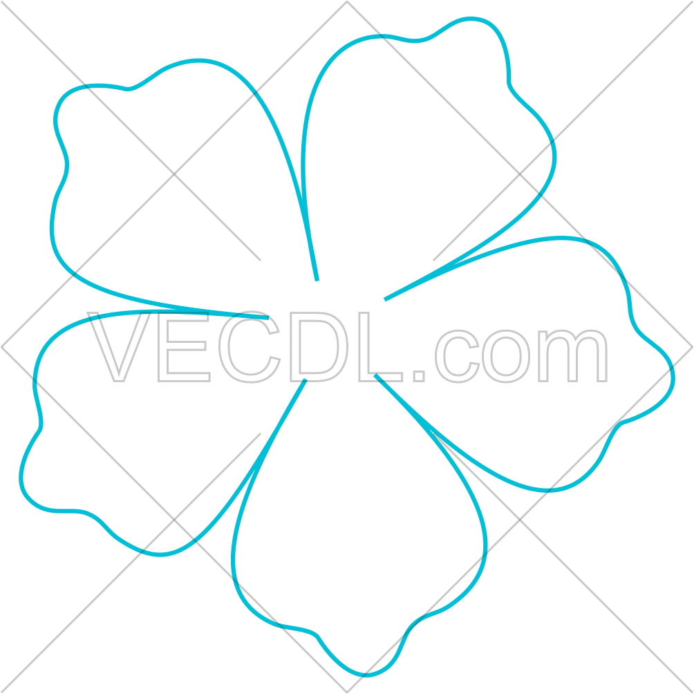 نقاشی گل با خط تقارن