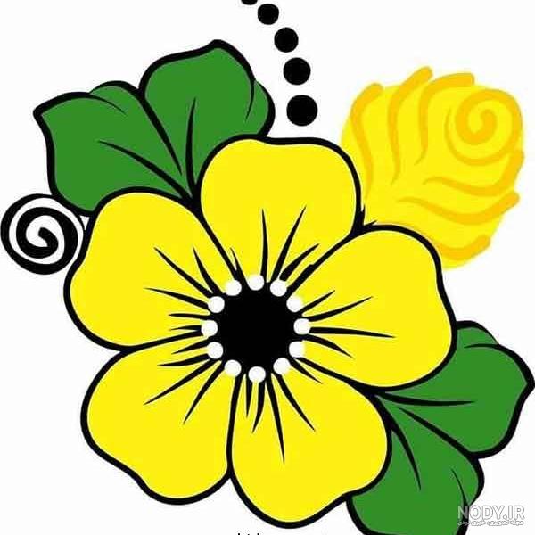نقاشی گل جدید زیبا
