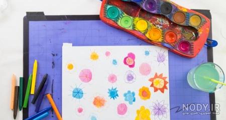 ایده برای نقاشی ابرنگ ❤️ [ بهترین تصاویر ]