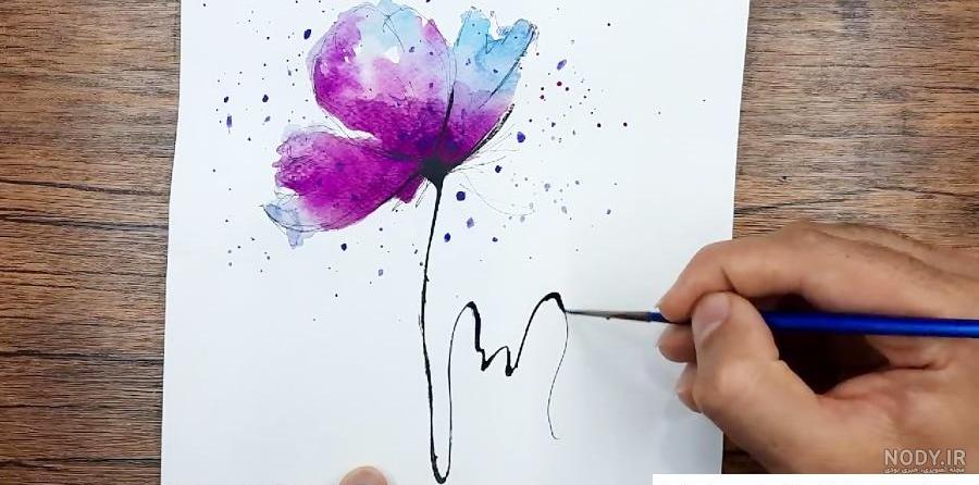 طرح ساده برای نقاشی با آبرنگ