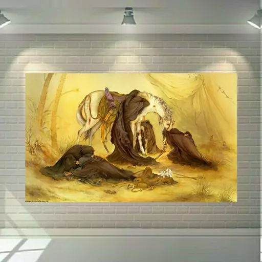 طرح نقاشی آبرنگ محرم