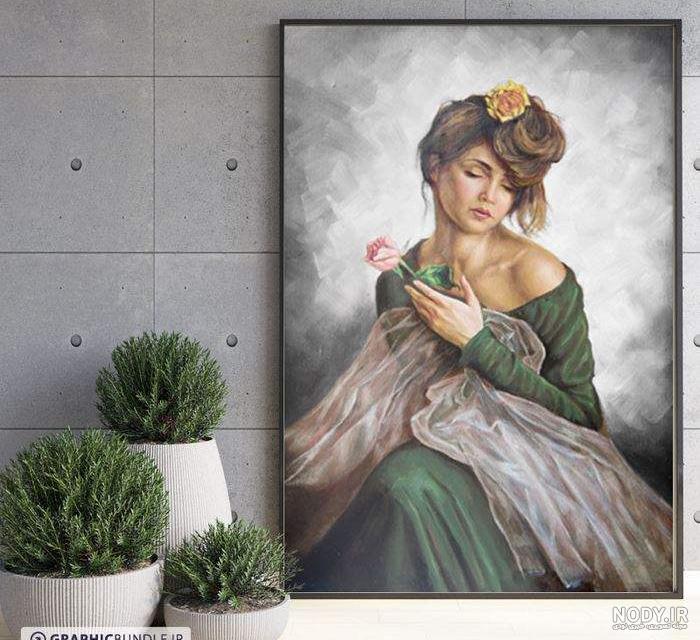 طرح نقاشی با مداد رنگی دخترانه