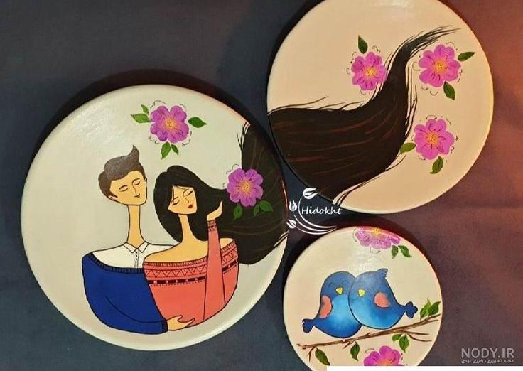 طرح نقاشی روی سفال با اکریلیک
