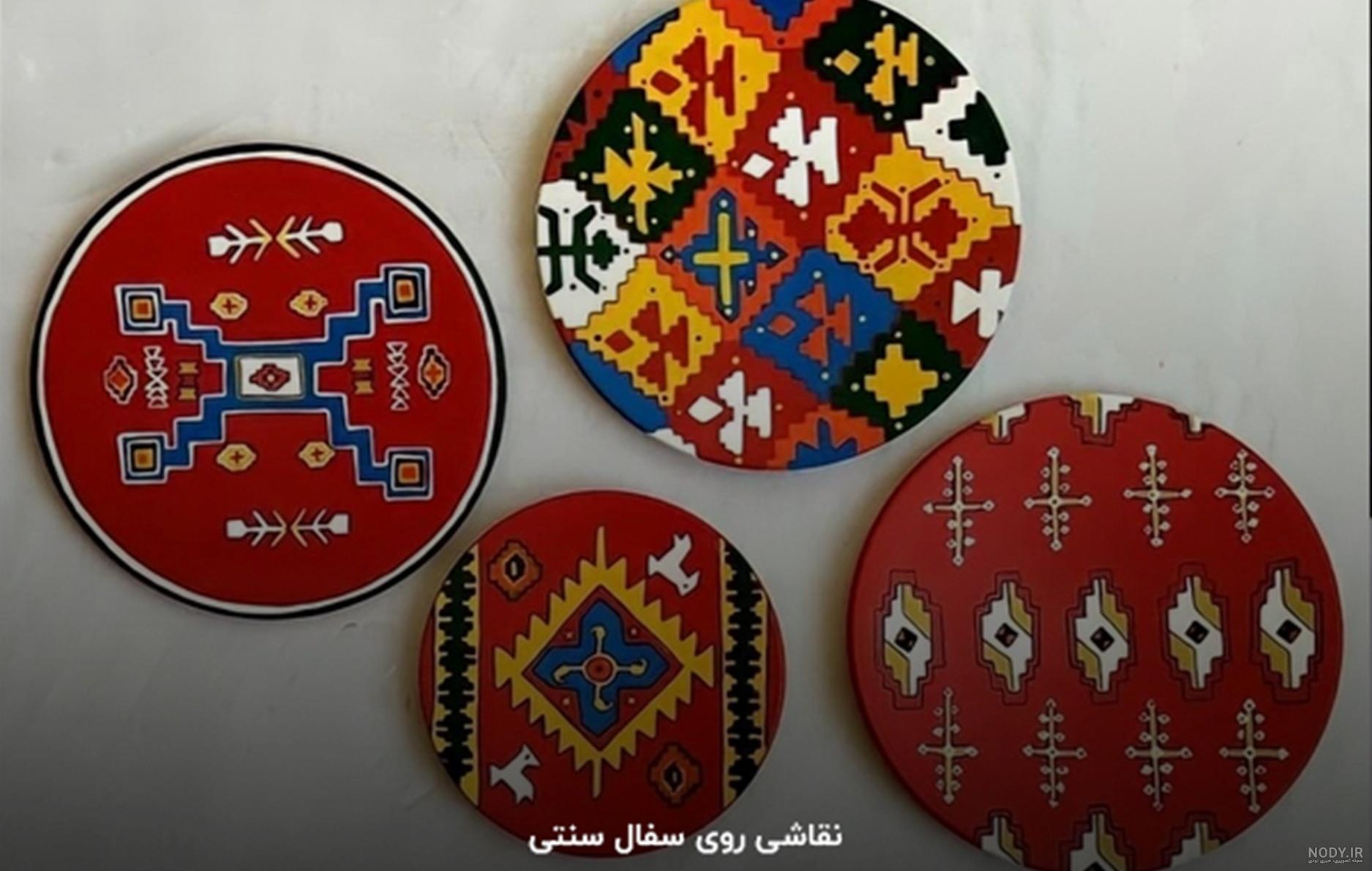 طرح نقاشی روی سفال کوزه