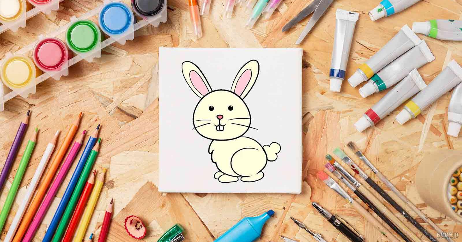 نقاشی روی صورت طرح خرگوش