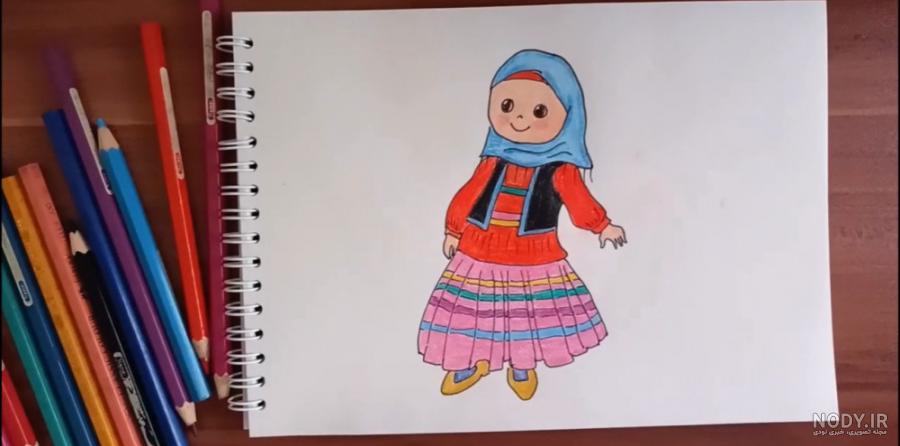 نمونه کار طراحی لباس با الهام از لباس های سنتی ایران نمونه کار طراحی لباس با الهام از لباس های سنتی ایران