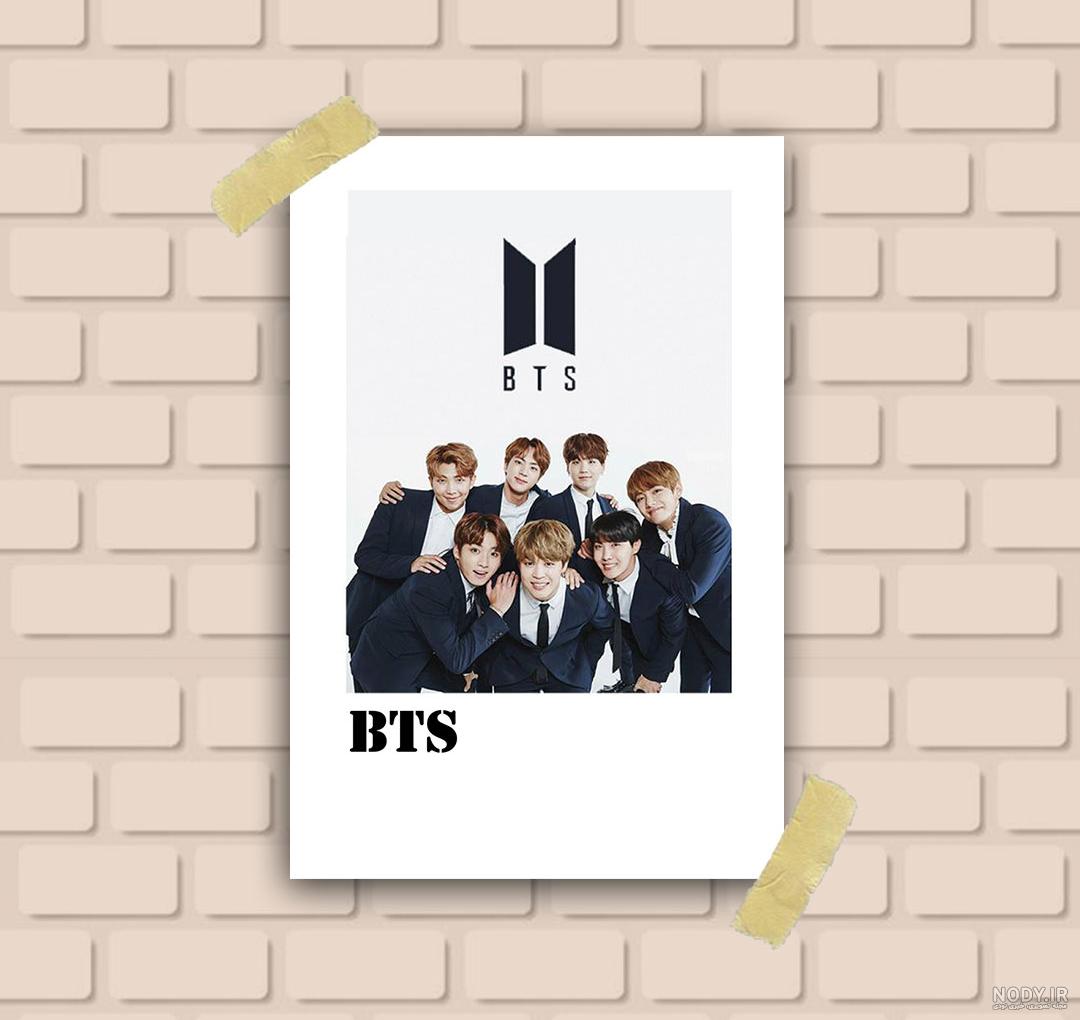 استند چوبی جشن و تولد تم گروه بی تی اس BTS کد 01 گروهی - فروشگاه همنشینی