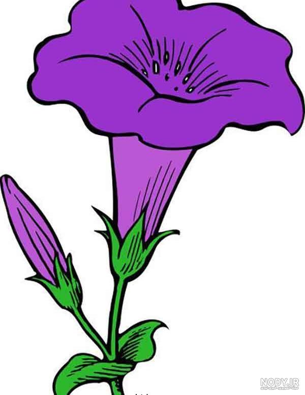 نقاشی کودکانه ی گل یاس