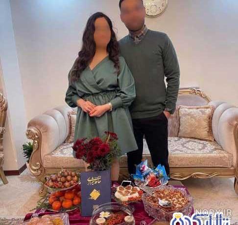 ژست عکاسی شب یلدا عروس و داماد [ ایده عکاسی شب یلدا دونفره ]
