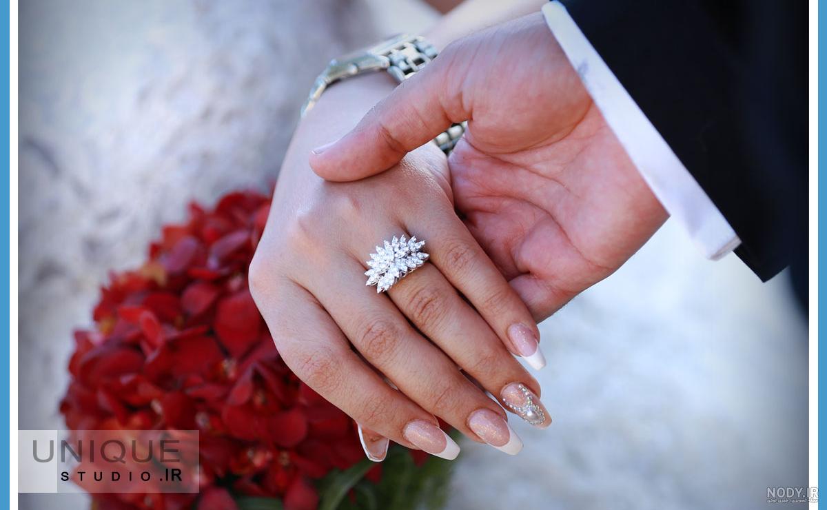 10 ژست جذاب برای عکس عروس و داماد+جدیدترین ژست ها - استودیو ماژ