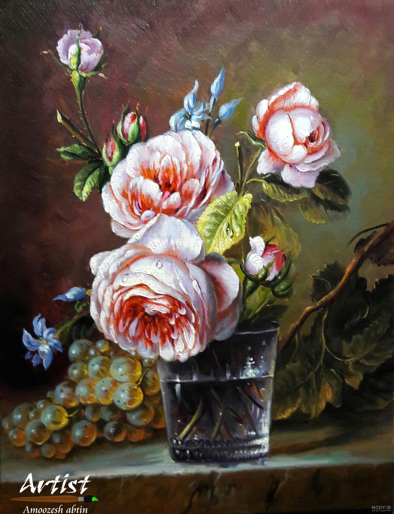 نقاشی گل گیاهی نقاشی گل گیاهی