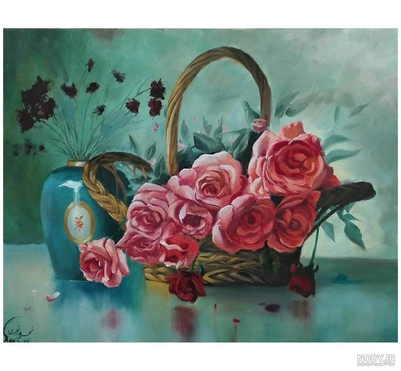 طرح گل رز برای نقاشی رنگ روغن طرح گل رز برای نقاشی رنگ روغن