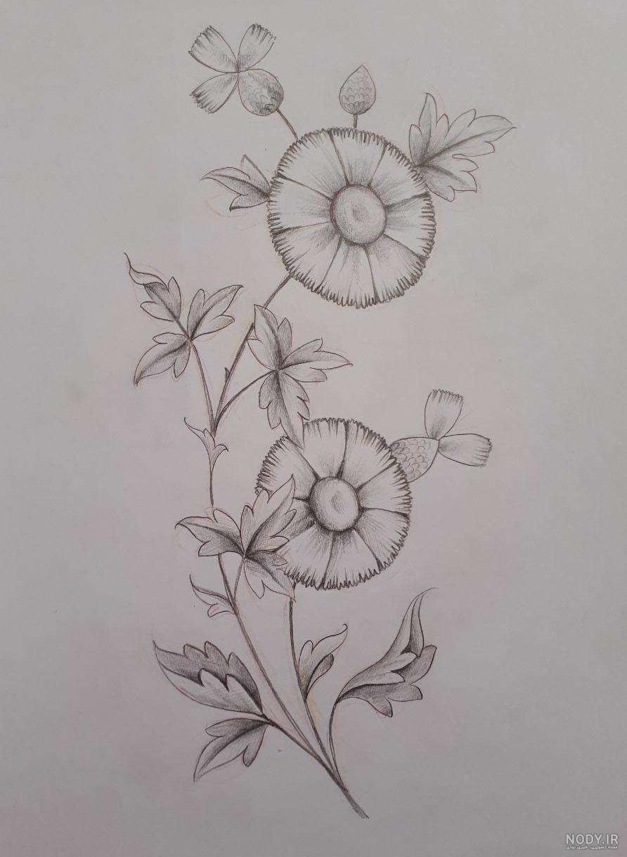 عکس نقاشی زیبا گل