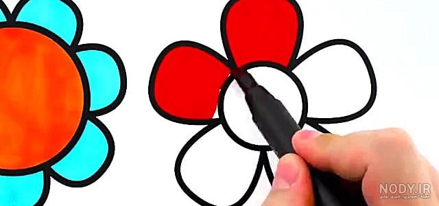نقاشی گل پنج پر - عکس نودی