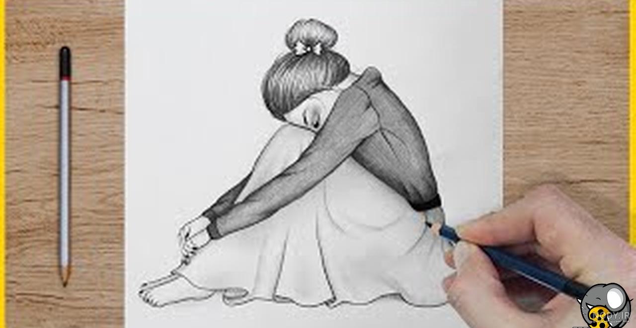 آموزش طراحی با مداد برای مبتدیان - پری غمگین تنها آموزش طراحی با مداد برای مبتدیان - پری غمگین تنها