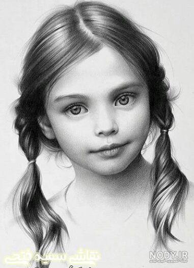 عکس دختر بچه نقاشی شده عکس دختر بچه نقاشی شده