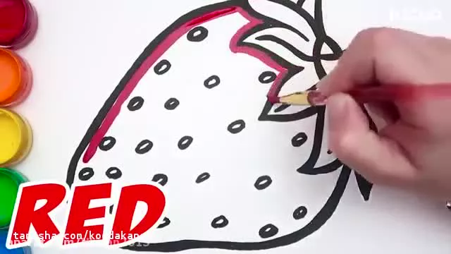 عکس و ویدیو نقاشی دونات | فیلم آموزشی نقاشی دونات | وولک
