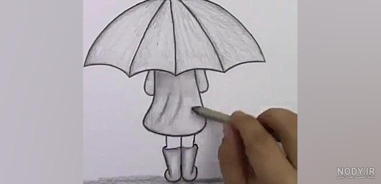 نقاشی دخترانه زیبا و آسان سیاه قلم نقاشی دخترانه زیبا و آسان سیاه قلم