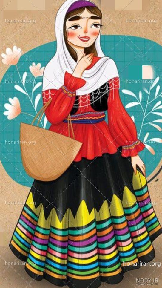 عکس دختر شمالی با لباس محلی
