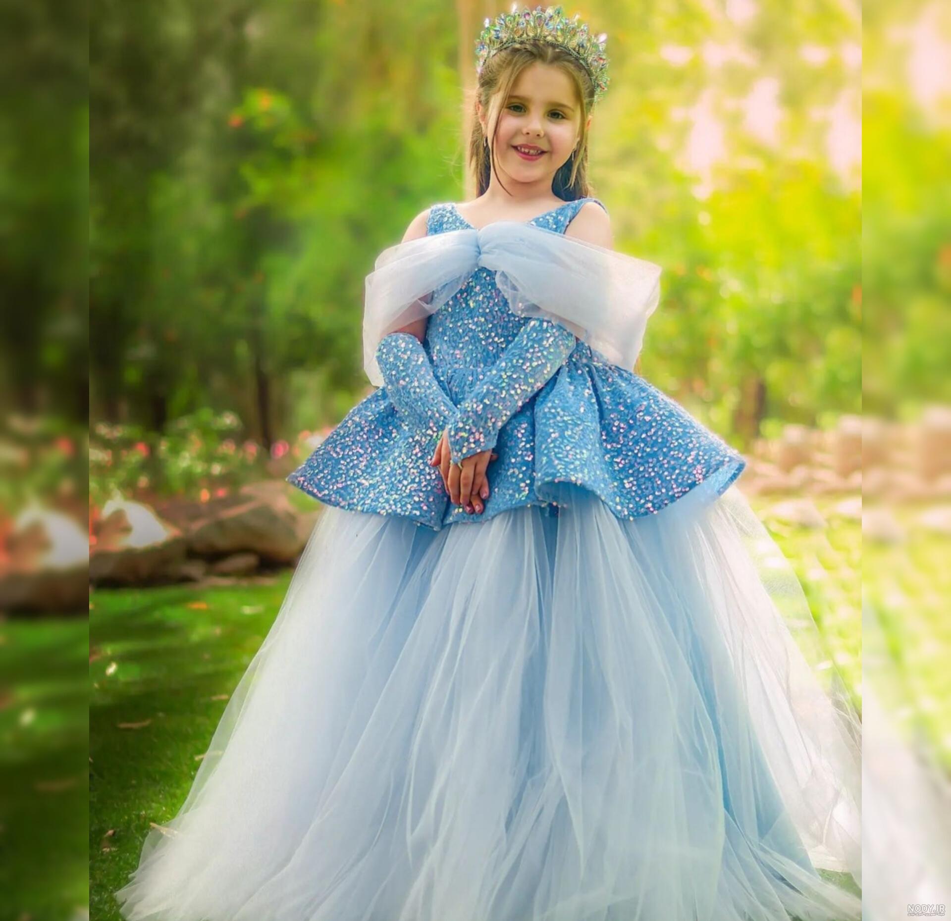 لباس کودک دخترانه پرنسس سیندرلا (Cinderella) (دارای سایزبندی)