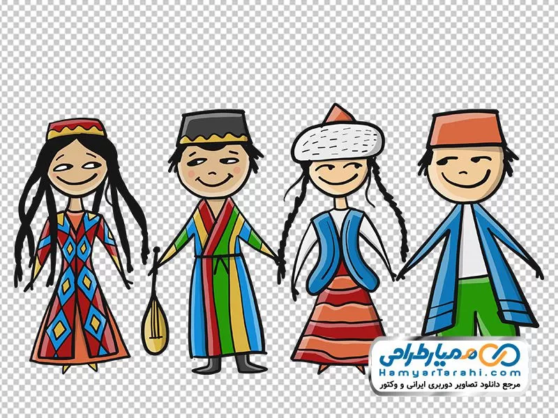 ژست عکس با لباس محلی شمالی