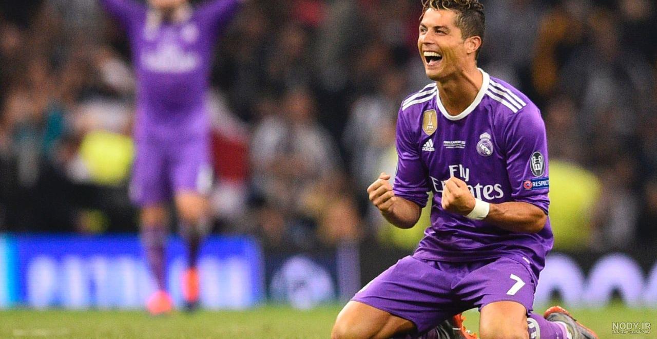 عکس رونالدو با شیر برای پروفایل