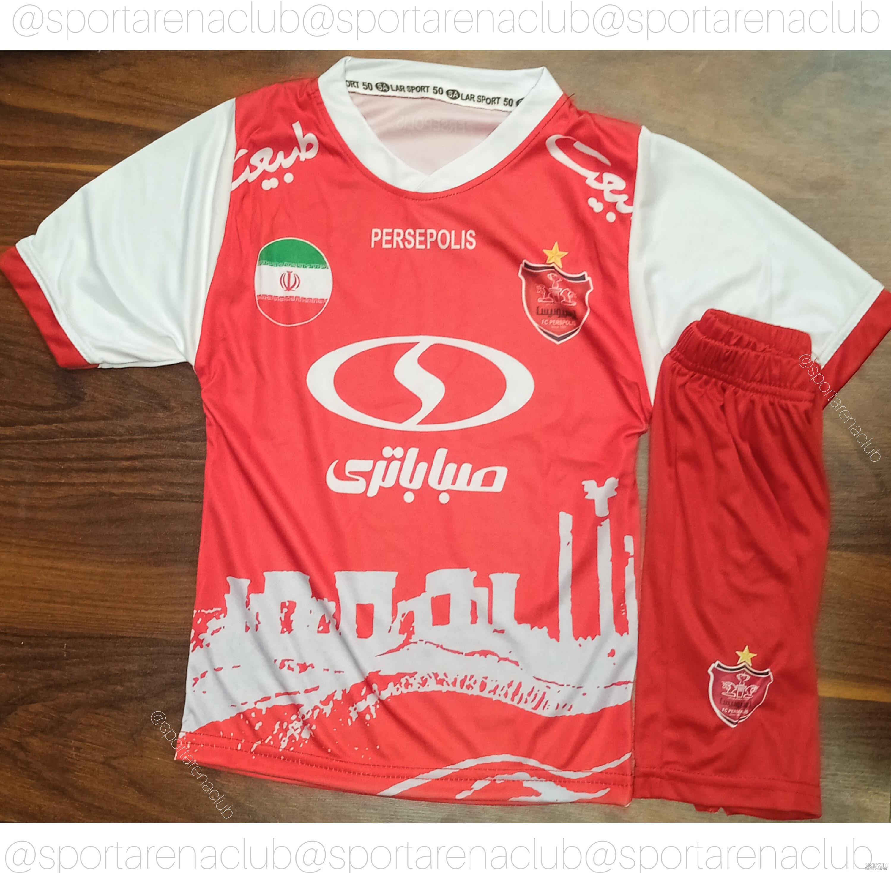 عکس لباس جدید پرسپولیس بچه گانه عکس لباس جدید پرسپولیس بچه گانه