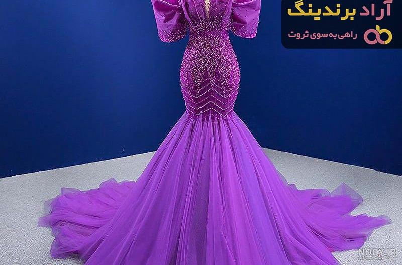 عکس لباس حریر مجلسی بلند عکس لباس حریر مجلسی بلند