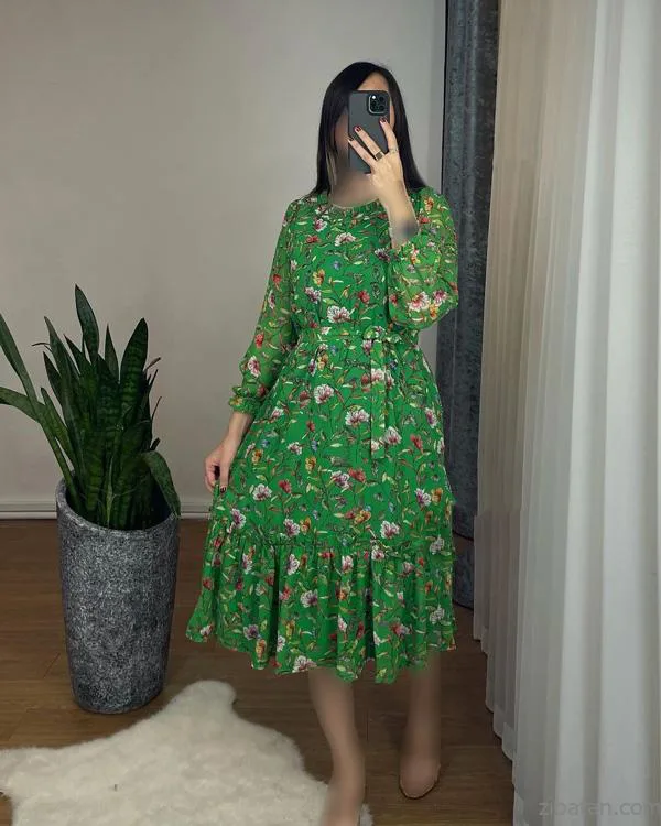 عکس لباس حریر گلدار عکس لباس حریر گلدار