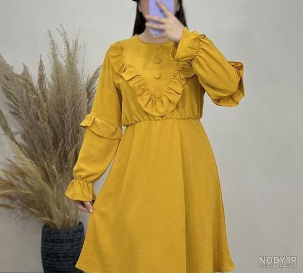 عکس لباس زرد دخترانه عکس لباس زرد دخترانه