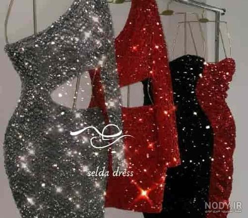 عکس لباس مجلسی دکلته قرمز عکس لباس مجلسی دکلته قرمز