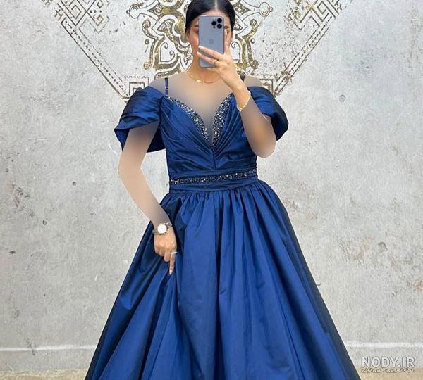 عکس لباس پرنسسی آبی