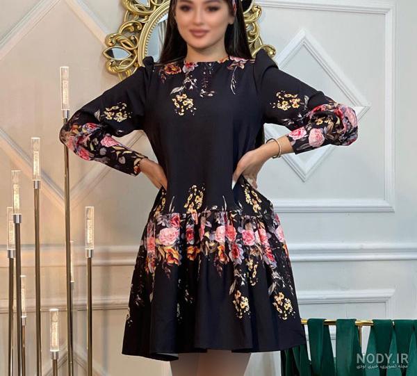 عکس مدل لباس حریر گلدار عکس مدل لباس حریر گلدار