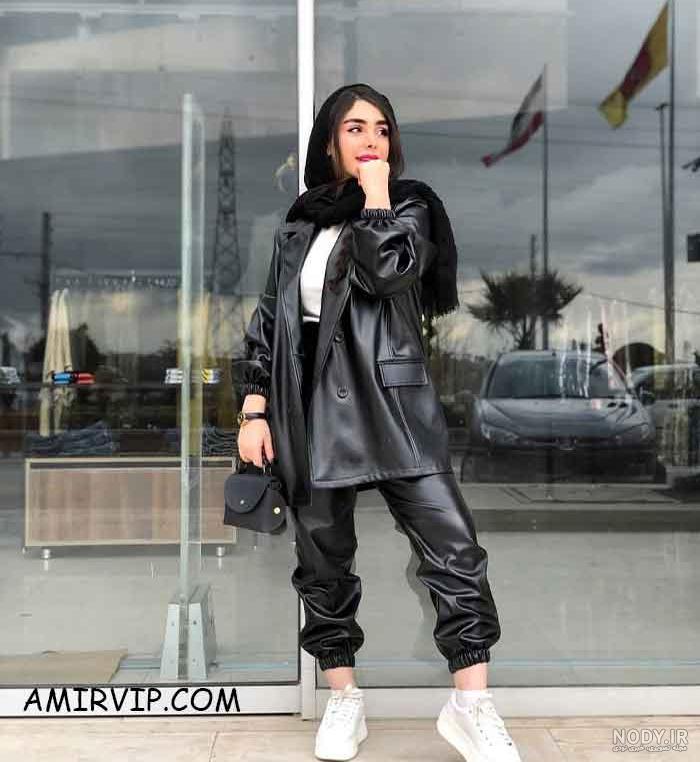 مدل لباس مجلسی چرم مدل لباس مجلسی چرم