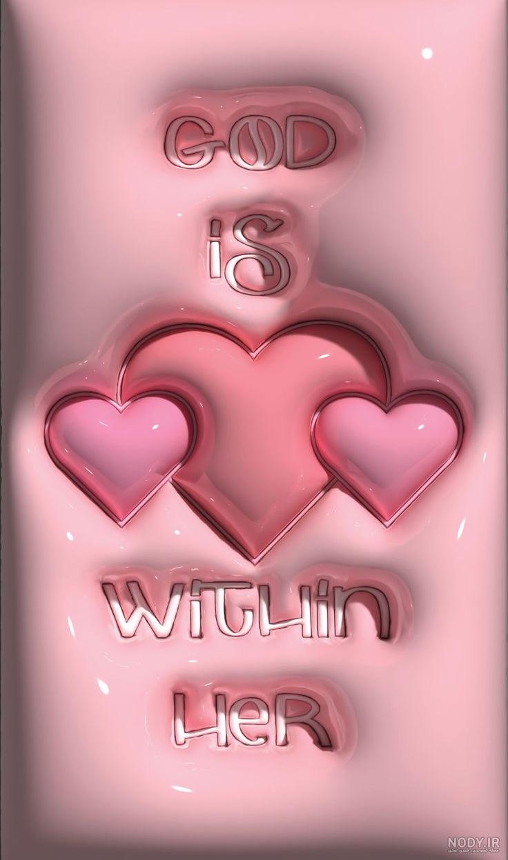 پس زمینه دخترانه سه بعدی