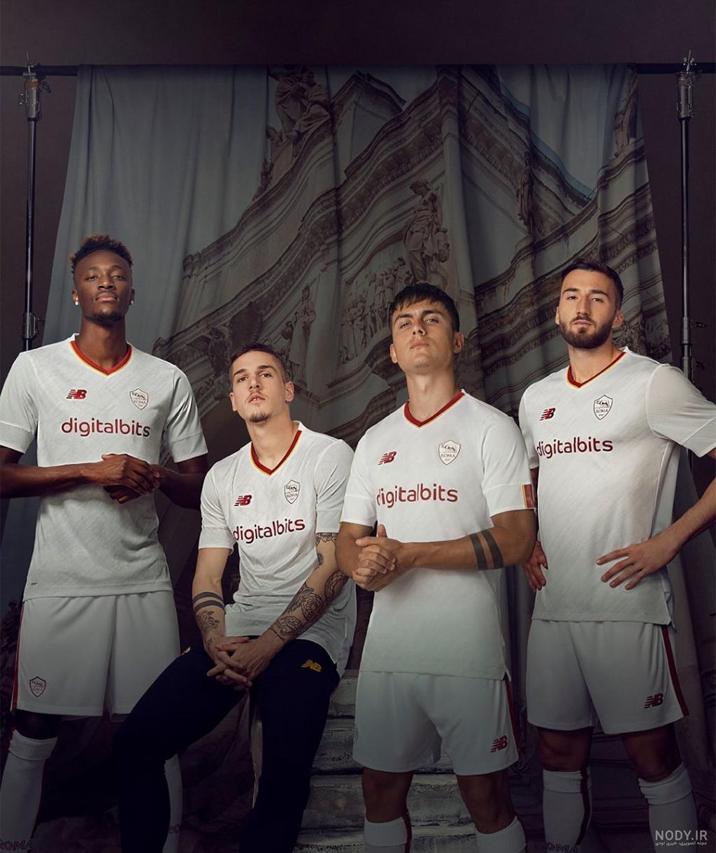 لباس دوم سفید اریجینال آ پلاس آس رم 2021-Nike لباس دوم سفید اریجینال آ پلاس آس رم 2021-Nike