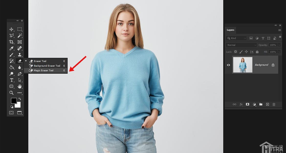 آموزش حذف بکگراند در فتوشاپ با چند کلیک ساده (آموزش تصویری)