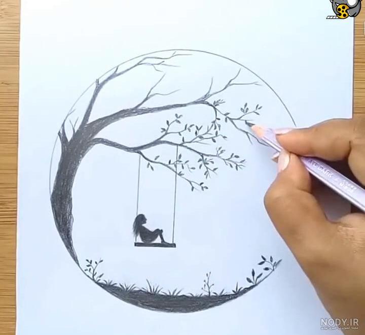 نقاشی سیاه قلم فانتزی دخترانه جدید نقاشی سیاه قلم فانتزی دخترانه جدید