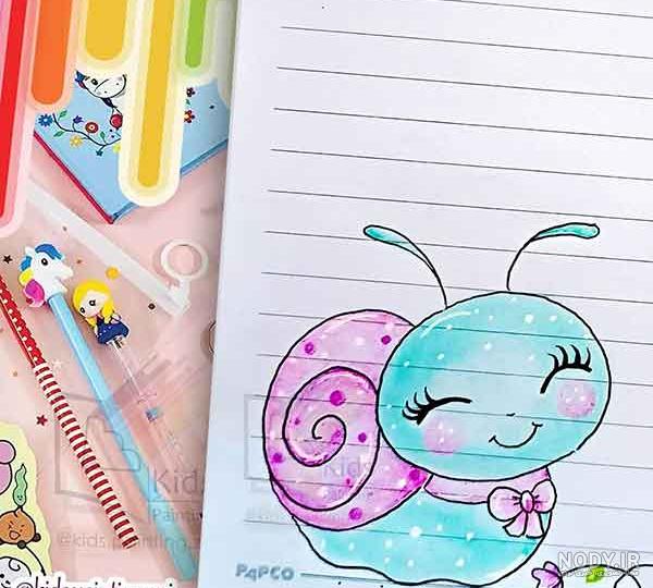 نقاشی فانتزی دخترانه با مداد رنگی ساده ❤️ [ بهترین تصاویر ]
