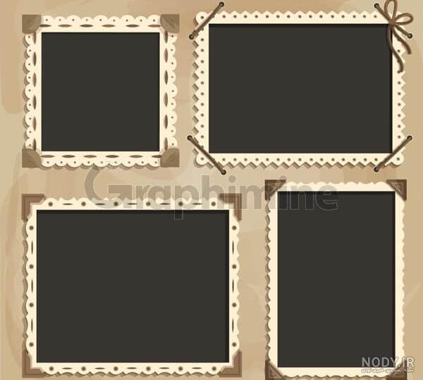 مجموعه قاب رایگان عکس طلایی برای فتوشاپ PNG - طرح باکس
