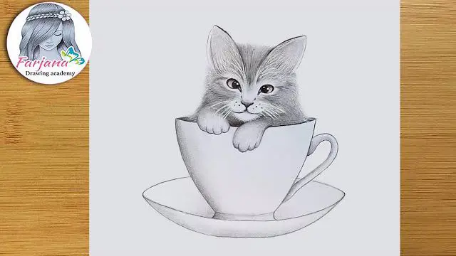 نقاشی ساده گربه سیاه و دختر کفشدوزکی نقاشی ساده گربه سیاه و دختر کفشدوزکی