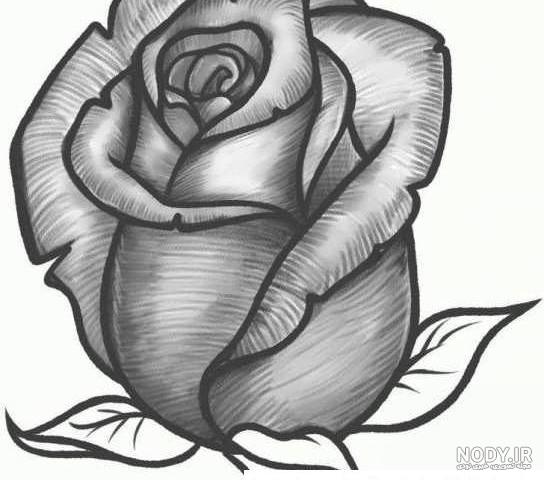 نقاشی ساده سیاه قلم پسرانه